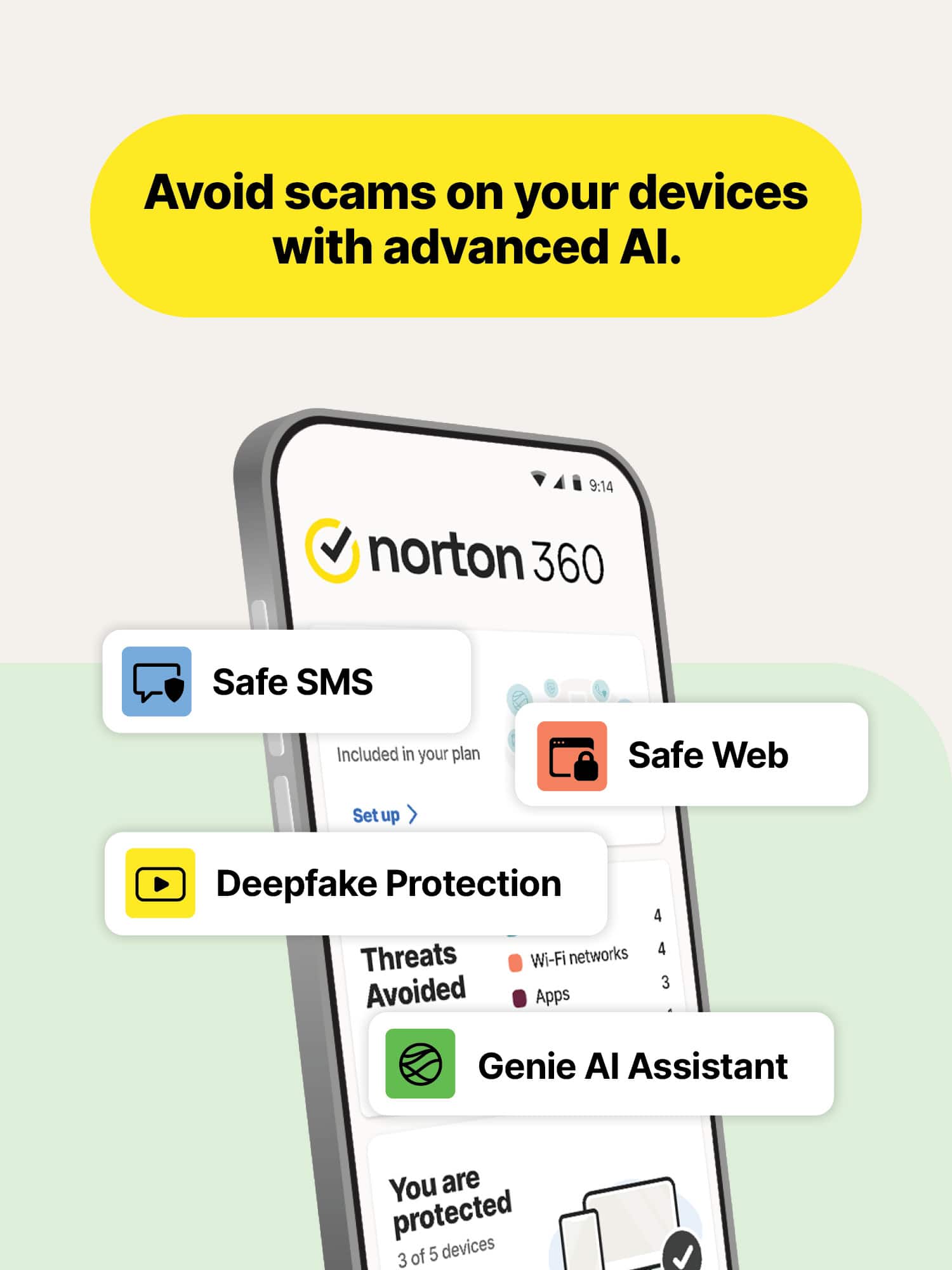 Norton 360 Deluxe 3 Device with LifeLock Identity Advisor +
