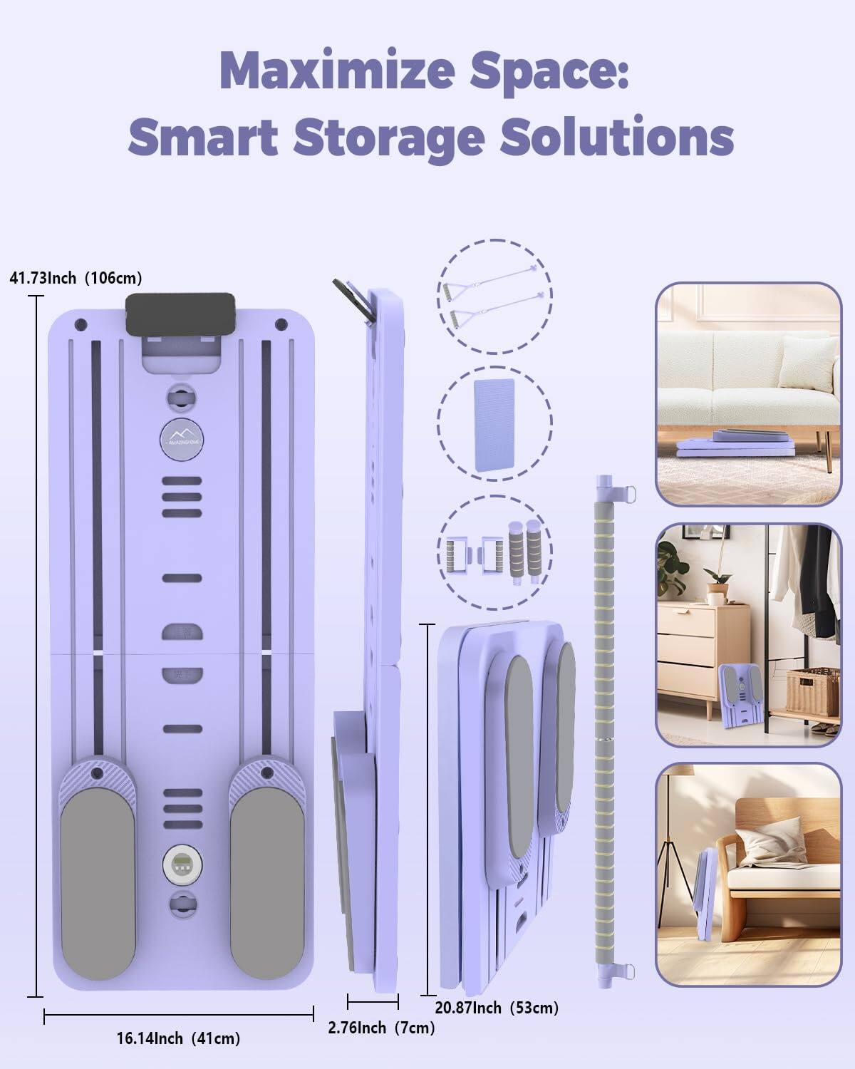 Maximize Space: Smart Storage Solutions

41.73Inch (106cm)  
16.14Inch (41cm)  
20.87Inch (53cm)  
2.76Inch (7cm)