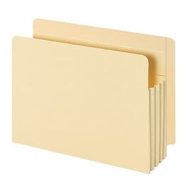 Pendaflex - Recycled Reinforced File Pocket, 3 1/2" Expansion, Letter Size - Manila