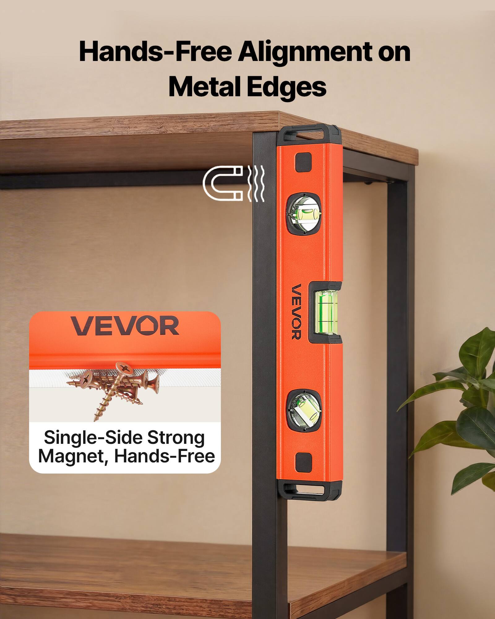 Hands-Free Alignment on Metal Edges

VEVOR

Single-Side Strong Magnet, Hands-Free