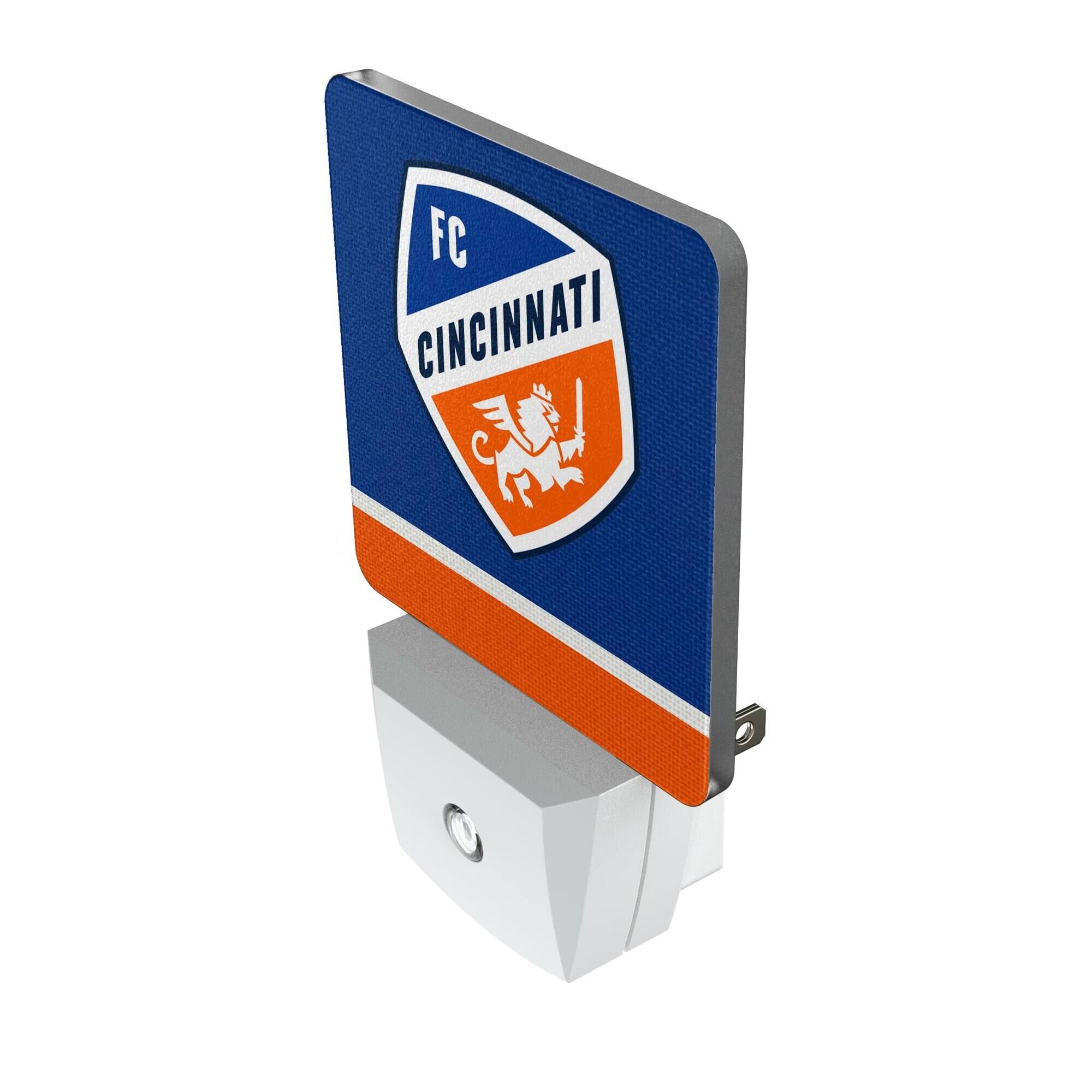 Alt View 1. Keyscaper - FC Cincinnati Team Stripe Nightlight 2-Pack - Multicolor.