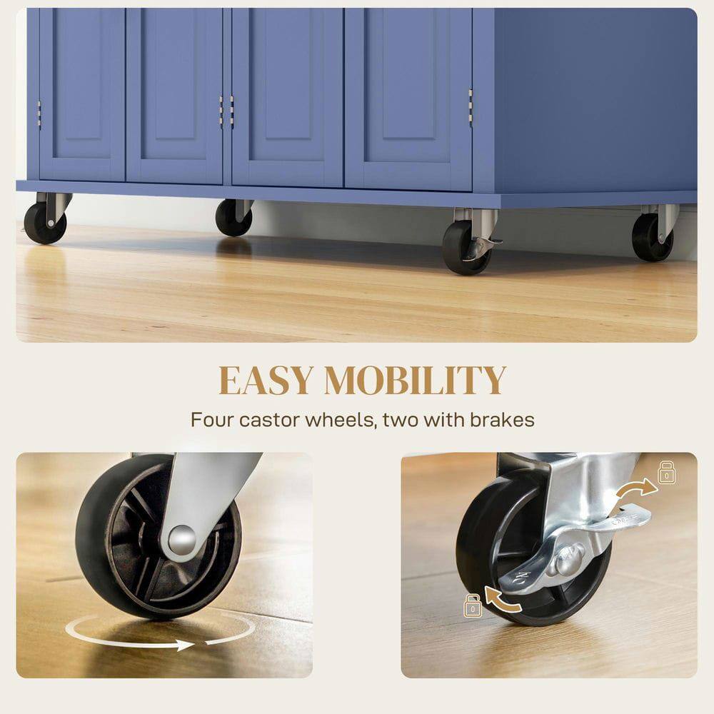 EASY MOBILITY

Four castor wheels, two with brakes