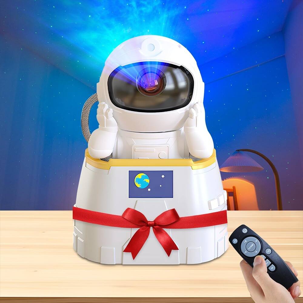 ACJPR - Astronaut Galaxy Projector – Star Night Light, Remote & Timer, Bedroom Décor
