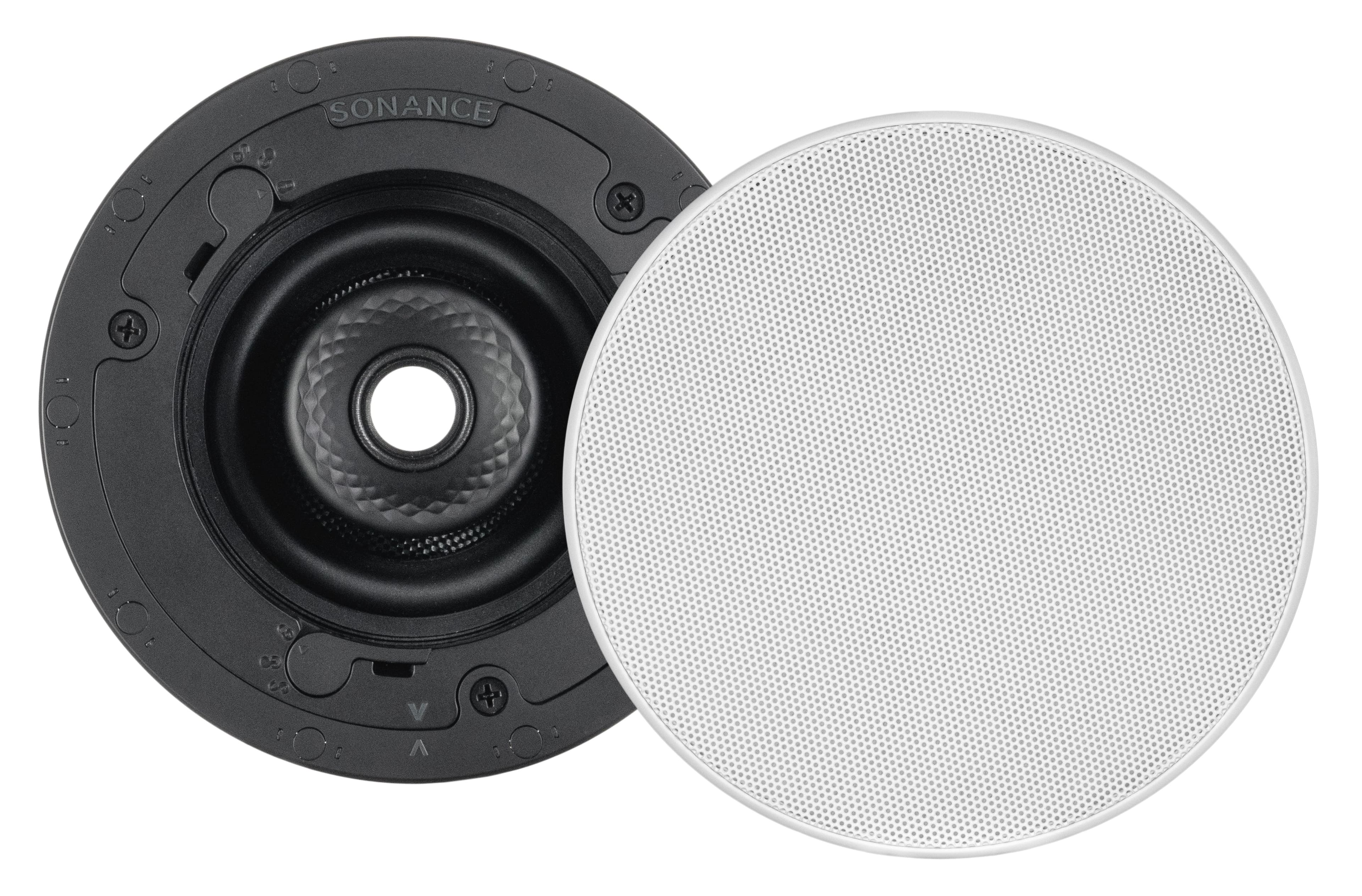 Sonance - VX46R SST SINGLE SPEAKER - Visual Experience Series 4-1/2" 2-Way Single Stereo In Ceiling Speaker (Each) - Paintable White - Front_Zoom