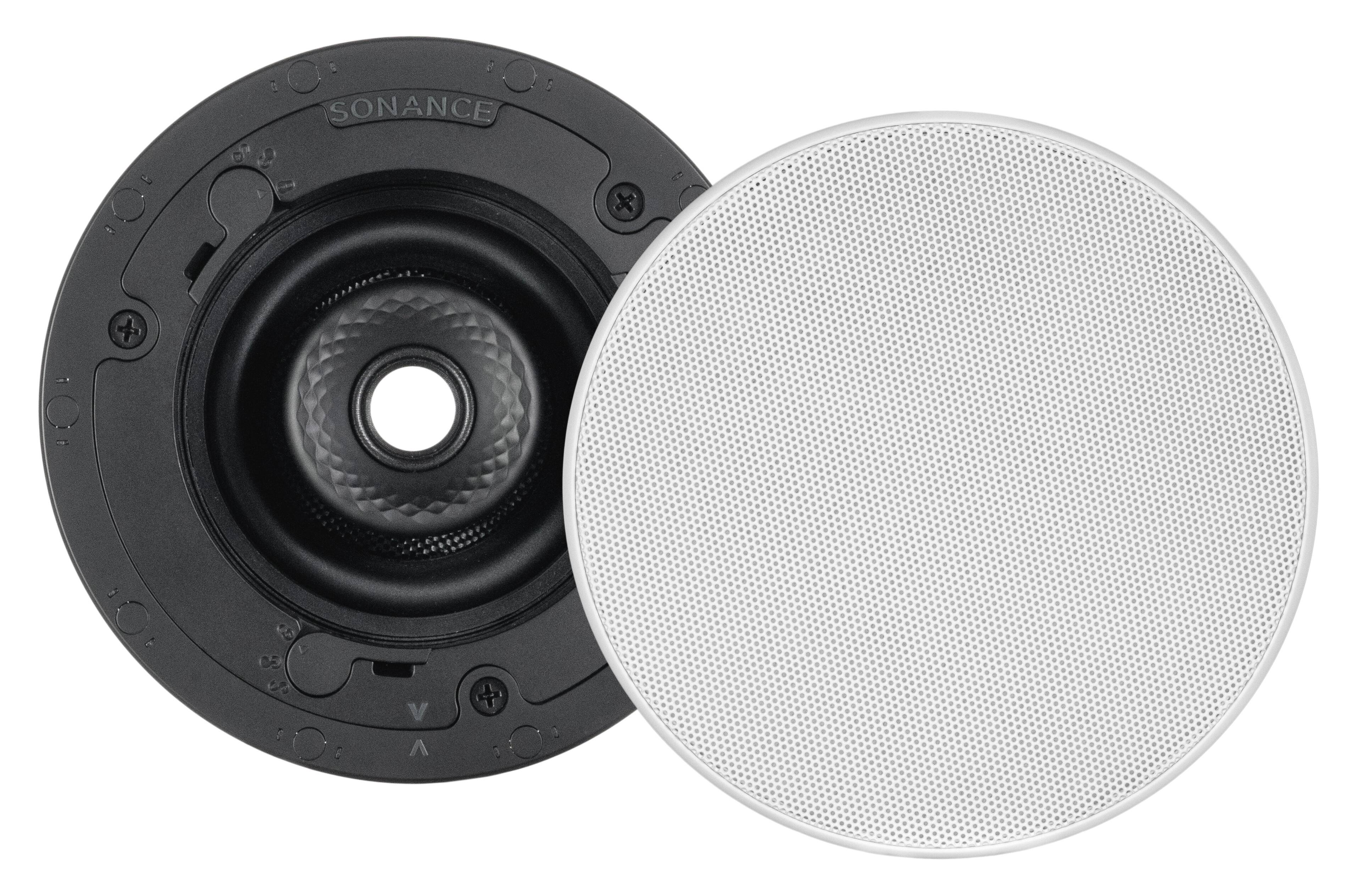 Sonance - VX46R SST SINGLE SPEAKER - Visual Experience Series 4-1/2" 2-Way Single Stereo In Ceiling Speaker (Each) - Paintable White