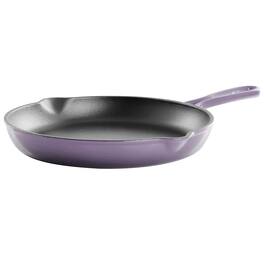 Mega Chef - MegaChef Round 10.25 Inch Enameled Cast Iron Skillet in Gradient - Purple