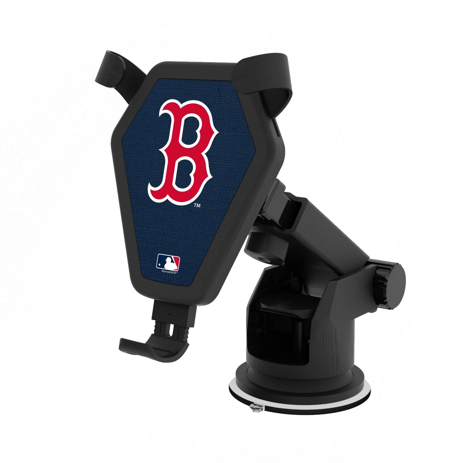 Front. Keyscaper - Boston Red Sox Solid Wireless Car Charger - Multicolor.