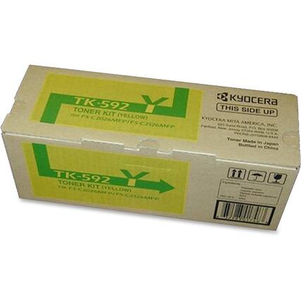 TK-592 TONER KIT (YELLOW)
FOR FS-C2026MFP/FS-C2126MFP
KYOCERA MITA AMERICA, INC.
THIS SIDE UP
Toner Made in Japan
Bottled in China
TK-592 TONER KIT (YELLOW)
FOR FS-C2026MFP/FS-C2126MFP
KYOCERA MITA AMERICA, INC.
THIS SIDE UP
Toner Made in Japan
Bottled in China
Sun America, Inc.
971-00-546