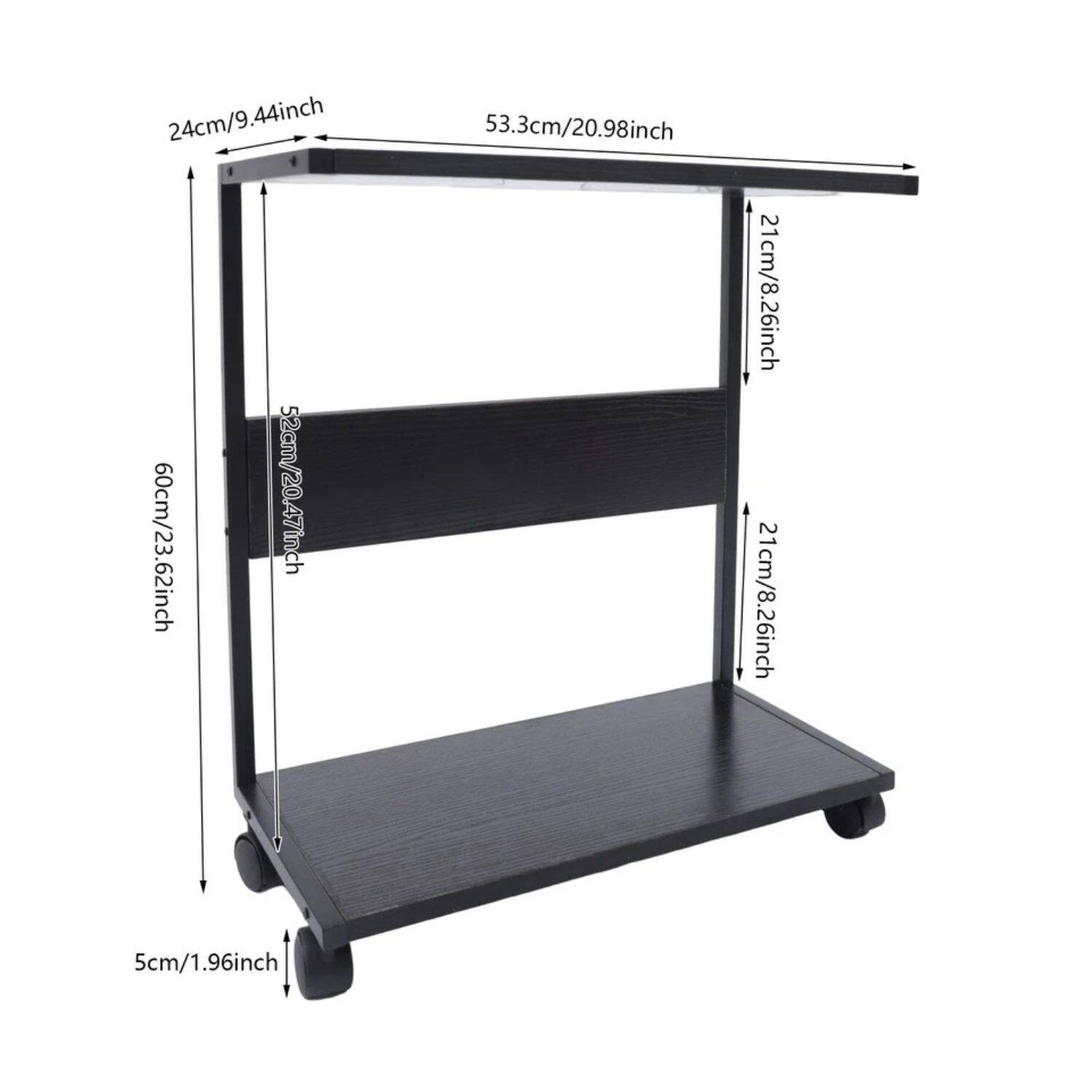 24cm/9.44inch  
53.3cm/20.98inch  
60cm/23.62inch  
52cm/20.47inch  
21cm/8.26inch  
21cm/8.26inch  
5cm/1.96inch