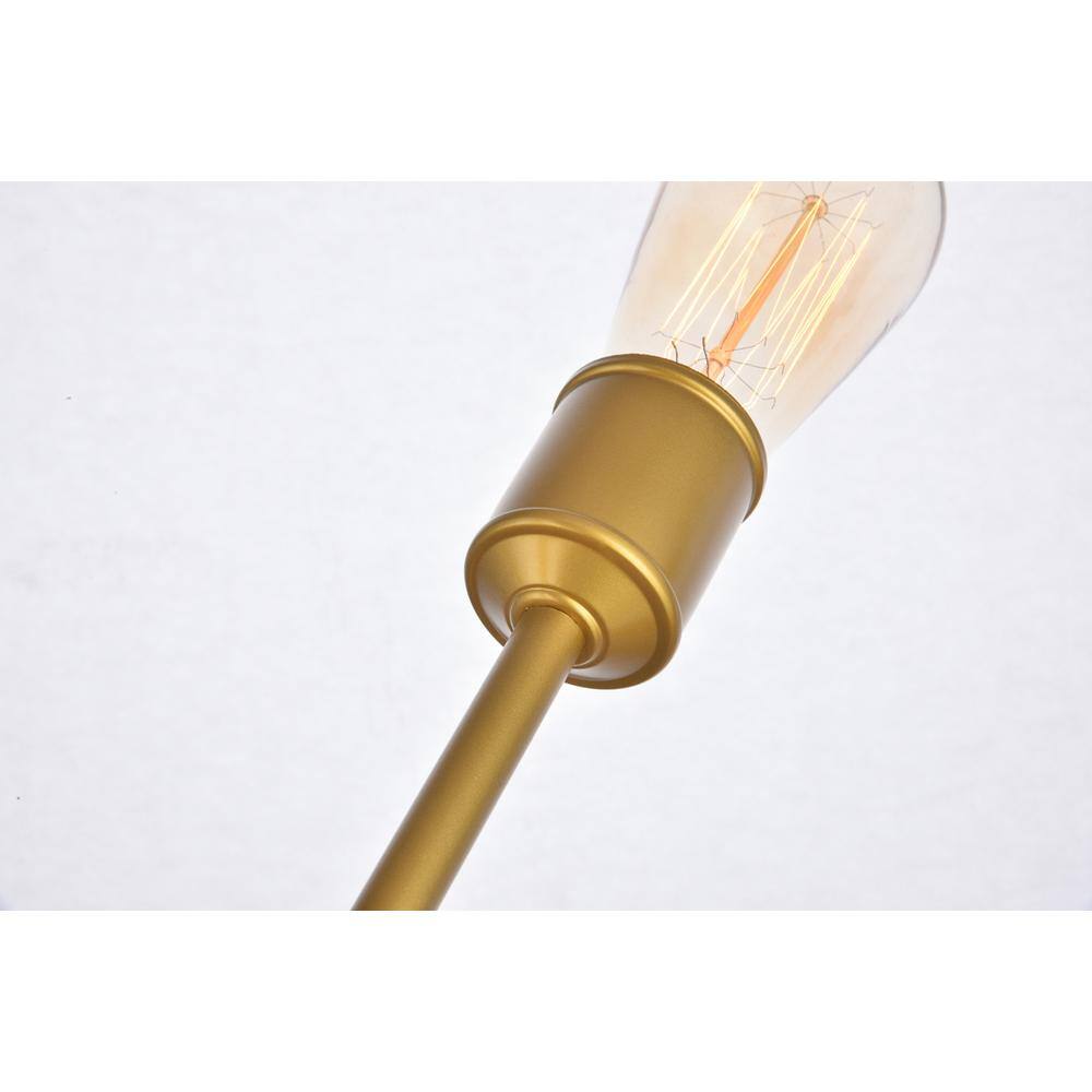 Back. Living District - Axel 6 Lights Brass Pendant - Brass.