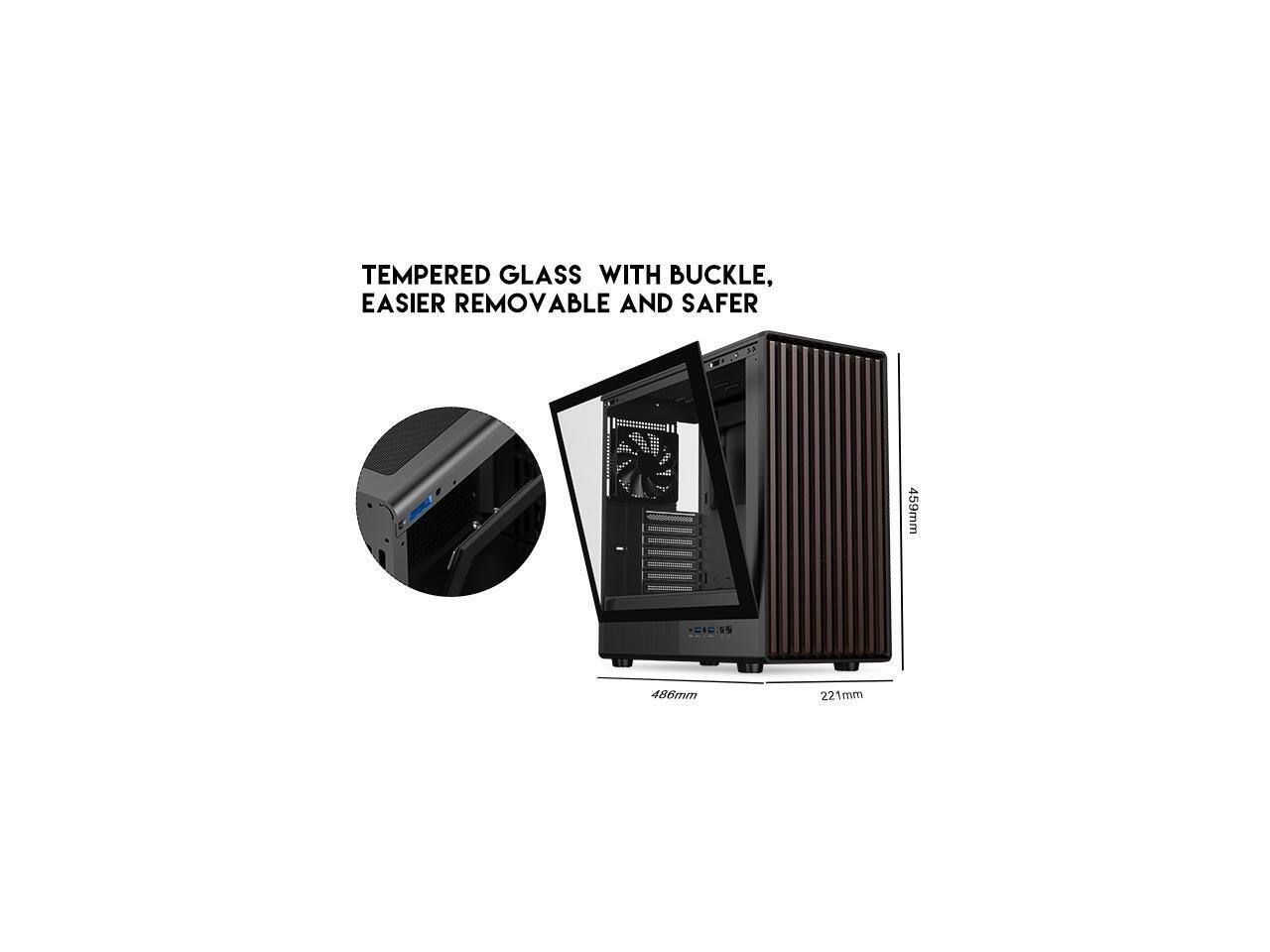 Tempered glass with buckle, easier removable and safer 459mm x 486mm x 221mm