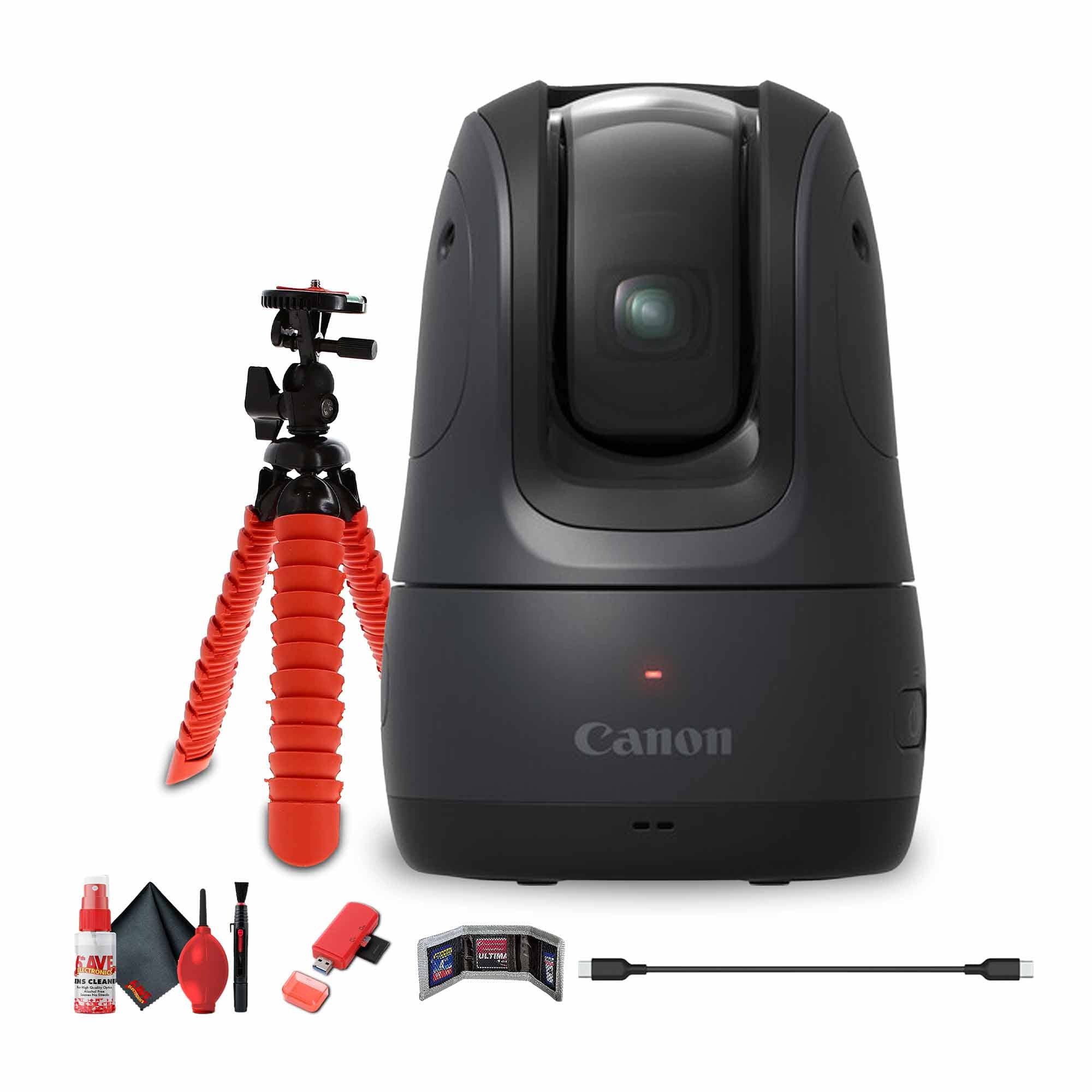 Canon - PowerShot PICK PTZ Camera (Black) + 64GB Memory Card + Flexible Tripod - Bundle (International Version)