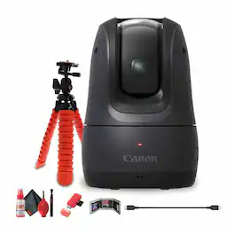 Canon - PowerShot PICK PTZ Camera (Black) + 64GB Memory Card + Flexible Tripod - Bundle (International Version)