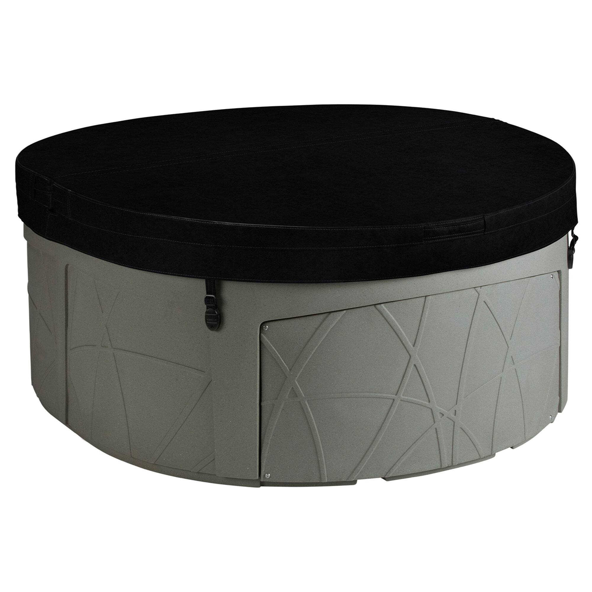 Alt View 8. Lifesmart - LifeSmart Key Largo Hot Tub Spa with 110 Volt Plug and Play and LED Light, Taupe - Taupe.