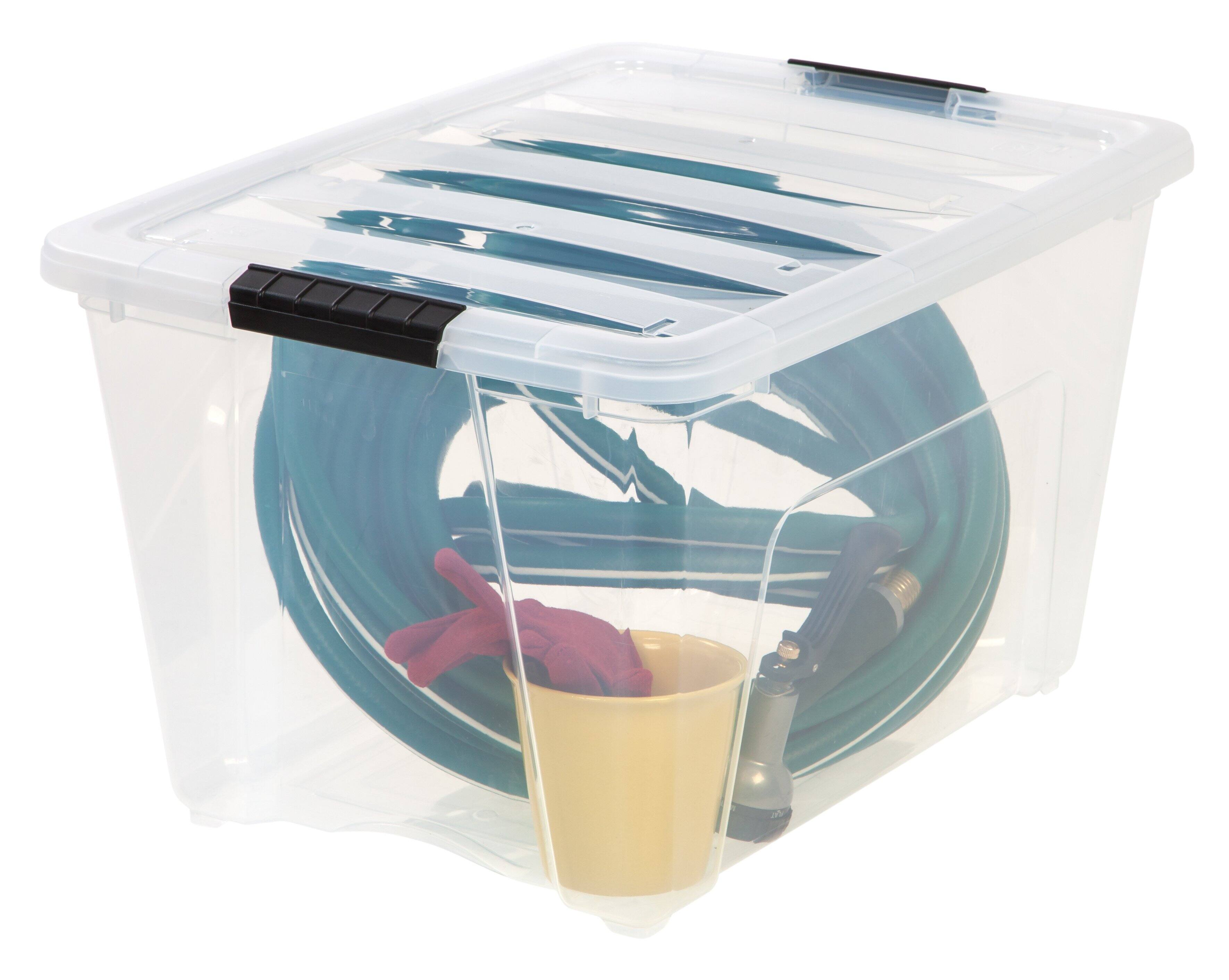 Alt View 7. IRIS USA - 53qt Plastic Storage Bins with Lids and Secure Latching Buckles.
