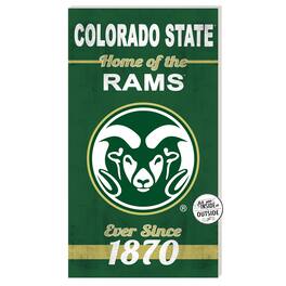 Jardine - Colorado State Rams 11'' x 20'' Home Of The Sign - Green