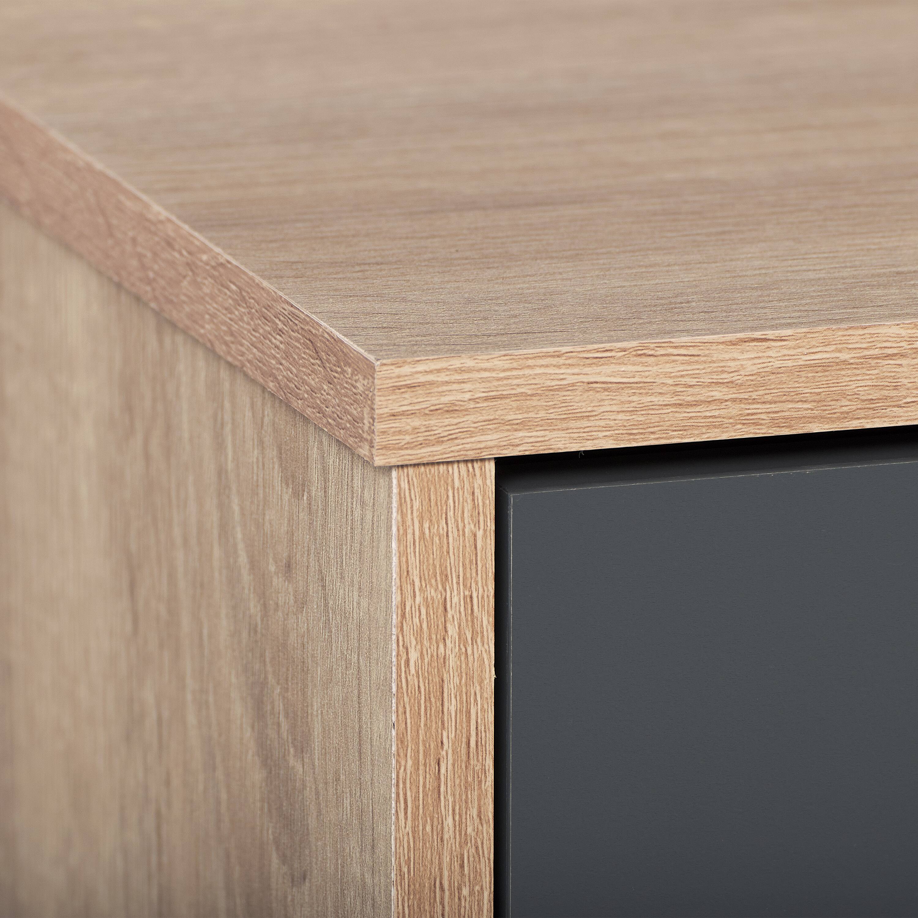 Alt View 12. CorLiving - Cole Collection TV Stand with Cabinets for Most TVs up to 85" - Light Wood.