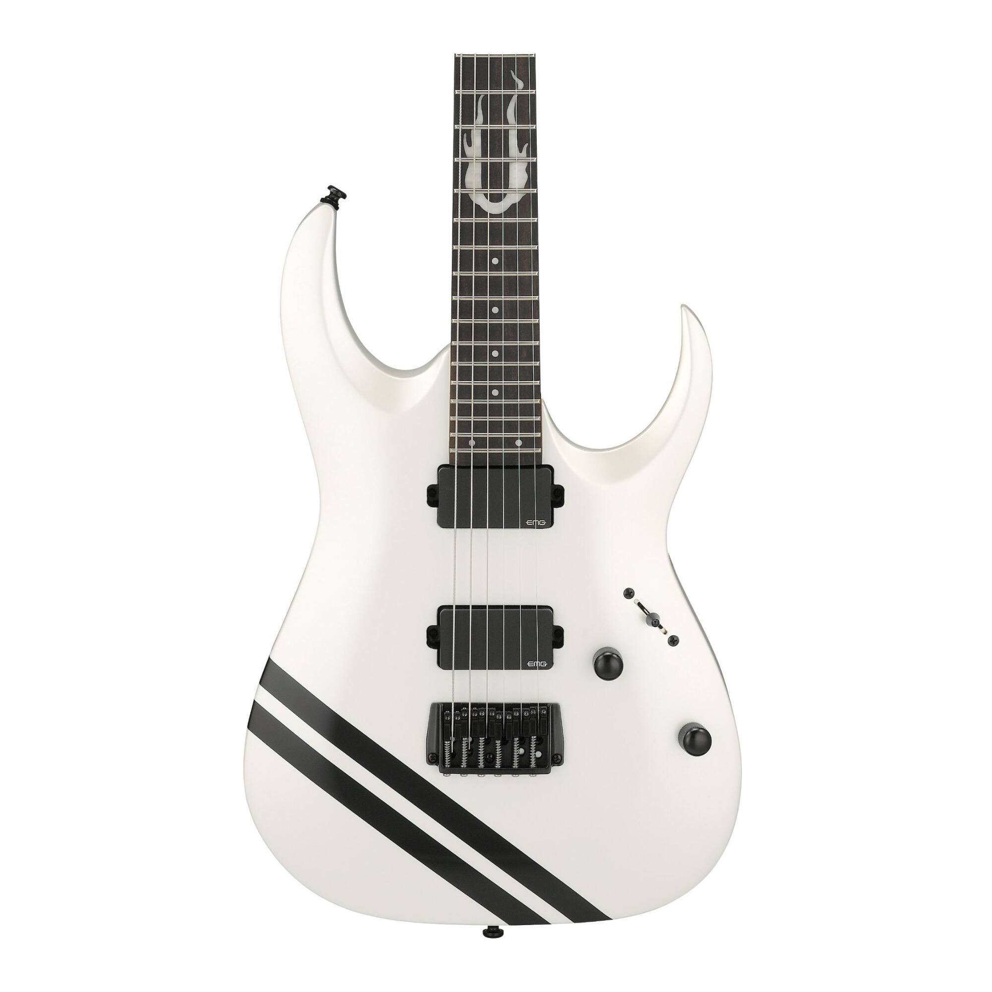 Back. Ibanez - Ibanez JBBM40PW JB Brubaker Signature 6str Electric Guitar - Pearl White.