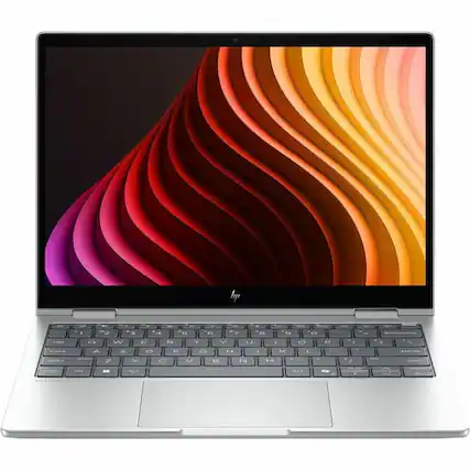 Front. HP - HP EliteBook 8 Flip G2i 13.3" Convertible Copilot+ PC 2 in 1 Notebook - WUXGA - Intel Core Ultra 5 Series 3 325 - 32 GB - Glacier Silver.