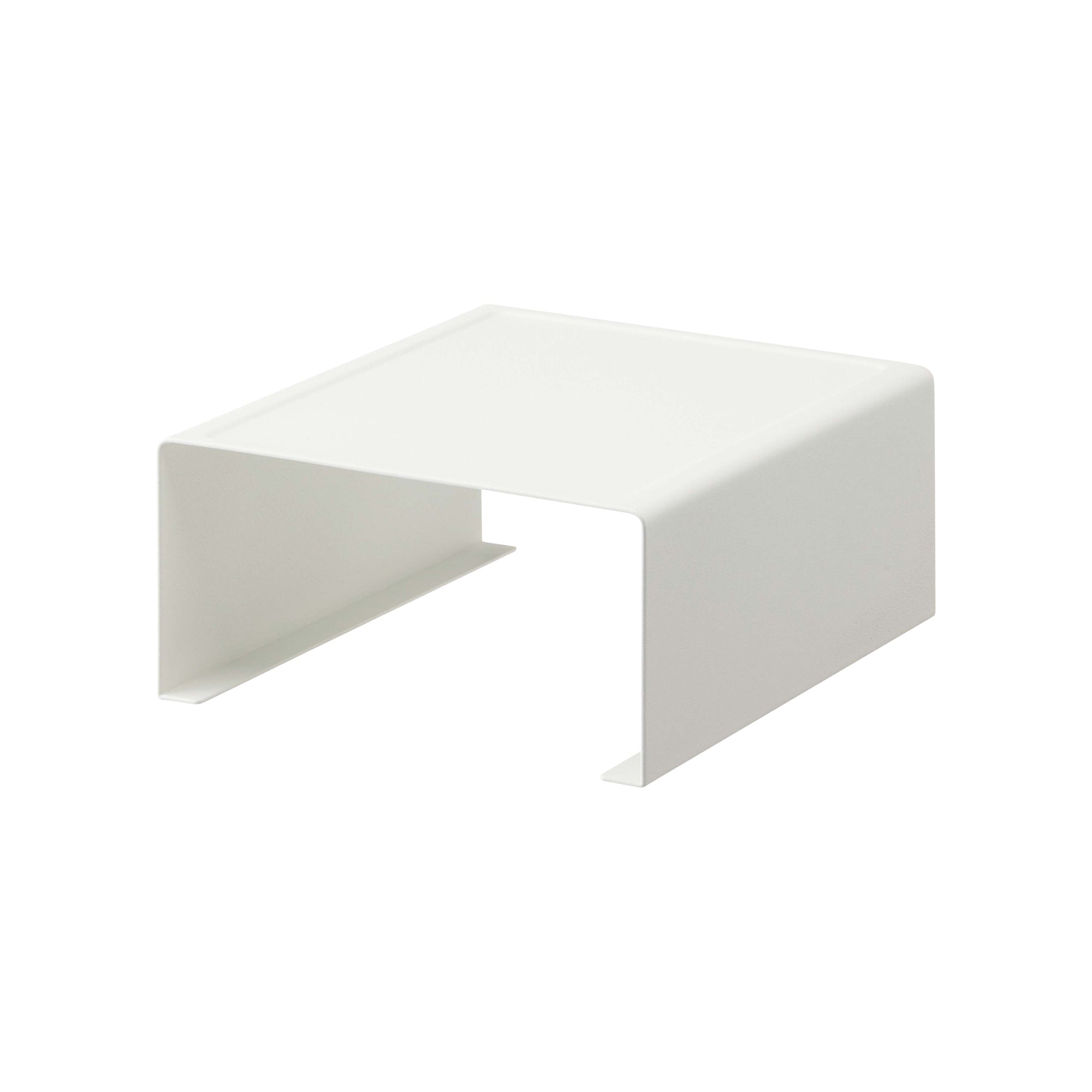 Angle. Yamazaki Home - Countertop Shelf - Steel - White.