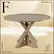 Front. Finch - Alfred Round Modern Farmhouse Rubberwood Table - Rustic Beige.