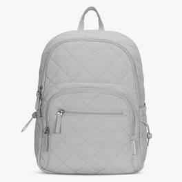 Hynes Eagle - Classic Quilted Laptop Backpack - Stone Gray