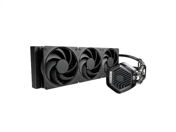 Front. Cooler Master - Atmos Stealth 360 AIO Liquid CPU Cooler - Black.