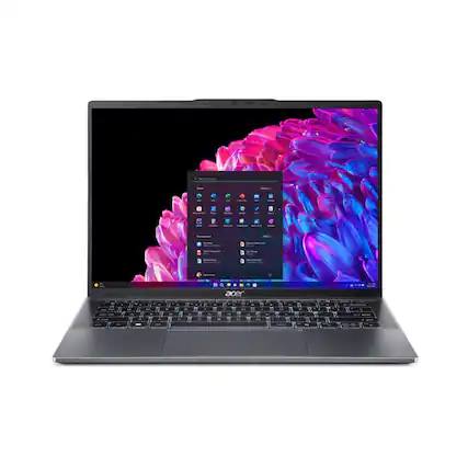 Front. Acer - Swift Go 14 - AMD Ryzen 5 - 512GB Storage - SFG14-63T-R2WQ - Black.