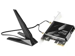 MSI - HERALD-BE WIFI 7 MAX, NCM865 Tri-Band Wi-Fi 7 & Bluetooth 5.4 PCIe Adapter