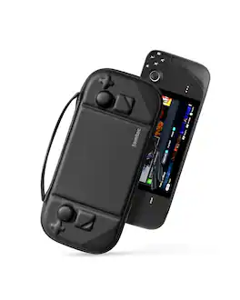 tomtoc - FancyCase-G38 Slim Case for Steam Deck/Steam Deck OLED, Portable Travel Eva Hard Shell, Military Grade Protection - Black