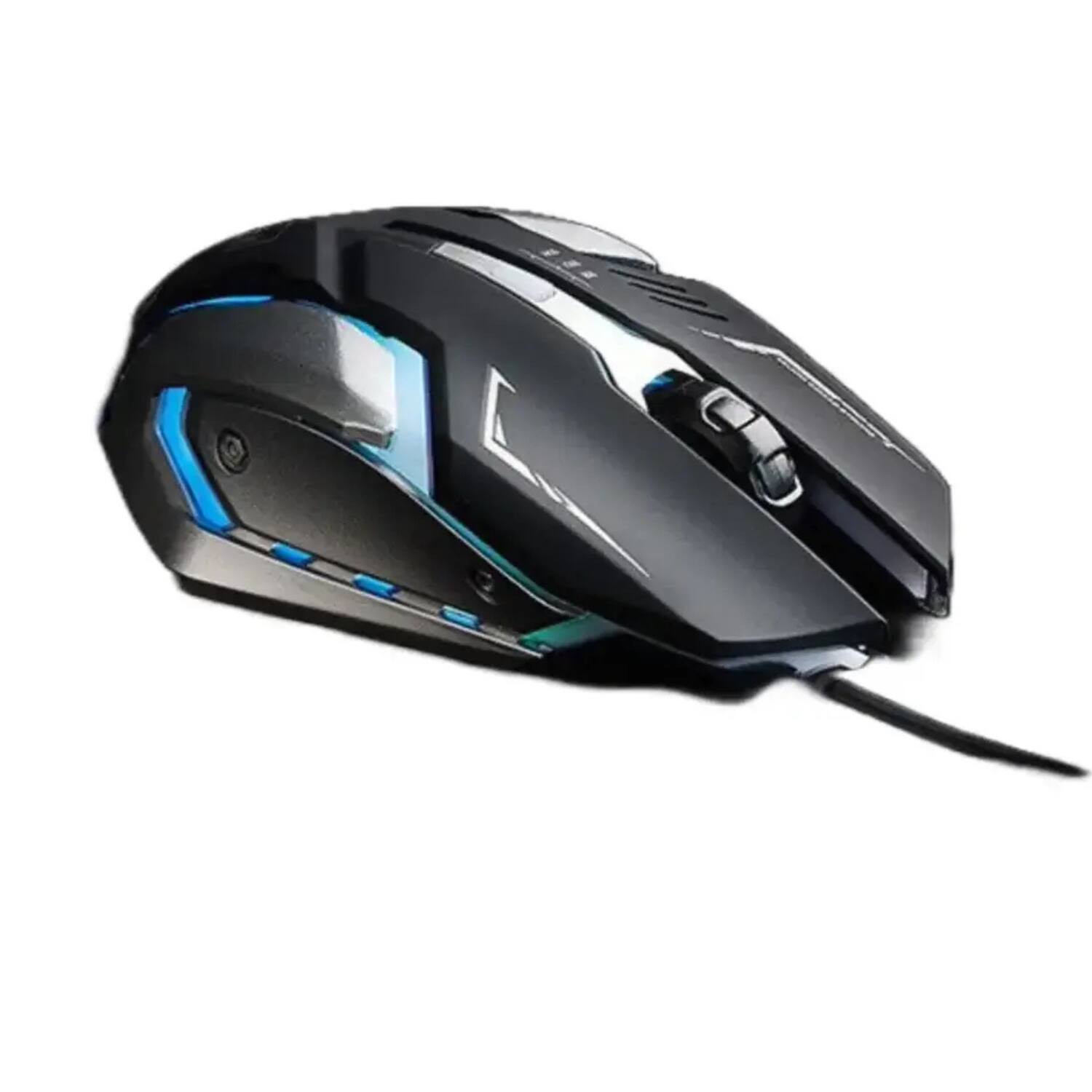 Back. Stock Preferred - USB Wired Gaming Mouse with LED Breathing Lights Matte Black - Matte Black.