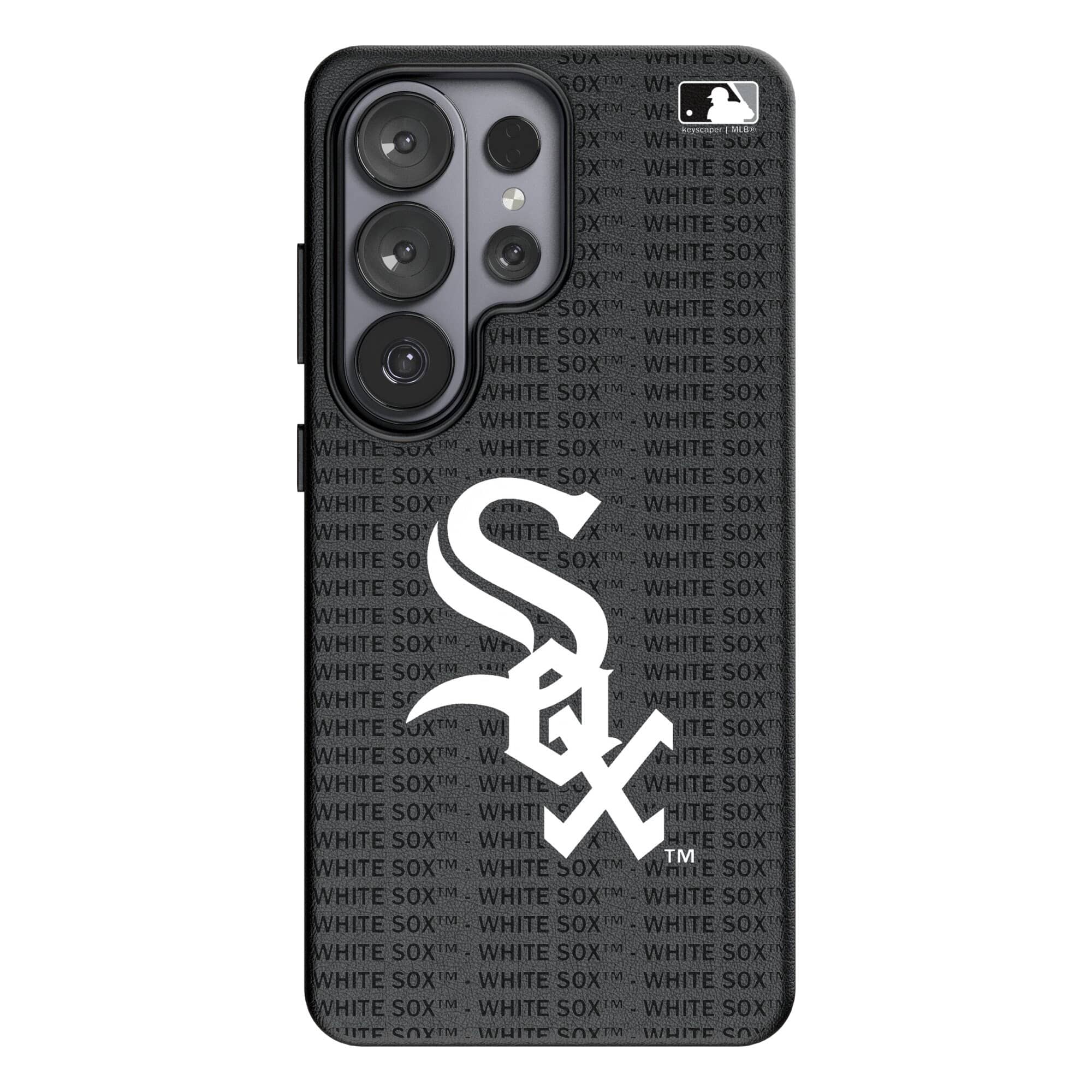 Keyscaper - MLB - Chicago White Sox Text Backdrop Galaxy Magnetic Bump Case - S26 Plus - Black price history on PriceWatchPro