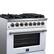 Alt View 6. Forno Appliances - Massimo 5.36 Cu. Ft. Freestanding Dual Fuel True Convection Range with Air Fryer Basket - White.