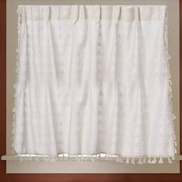 Unique Bargains - Curtain Valances, 37"x52" Semi Sheer w/Hook for Small Windows Living/Bed/Bath/Kitchen, Set of 1 Panel - Apricot