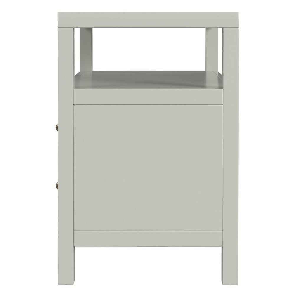 Back. Butler Specialty - Nora 2-Drawer Wide Nightstand - Green.