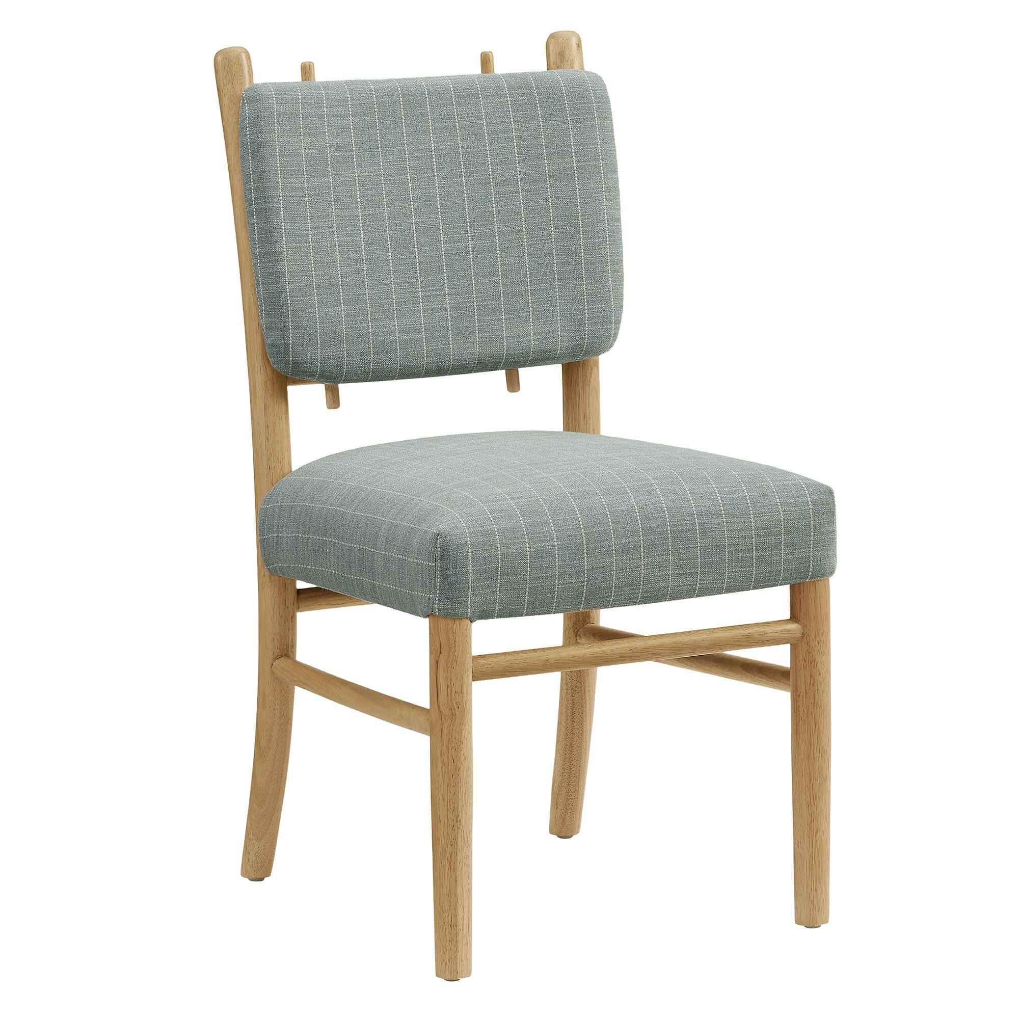 Alt View 2. Modway - Mauden Striped Dining Side Chairs Set of 2 by Modway - Spa Blue Stripe.
