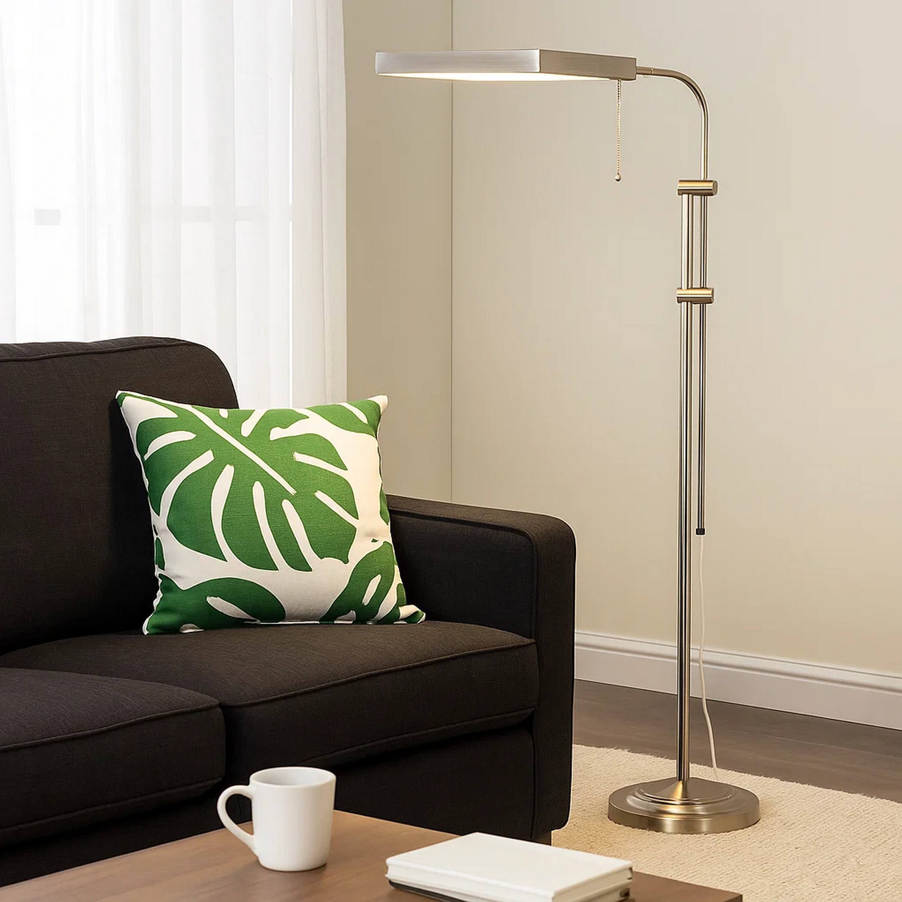 Alt View 2. Manhattan Lane - Metal Rectangular Floor Lamp with Adjustable Pole.