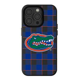 Keyscaper - NCAA - Florida Gators Plaid Magnetic Bump iPhone Case - 15 - Black