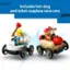 Includes hot-dog and toilet soapbox race cars.