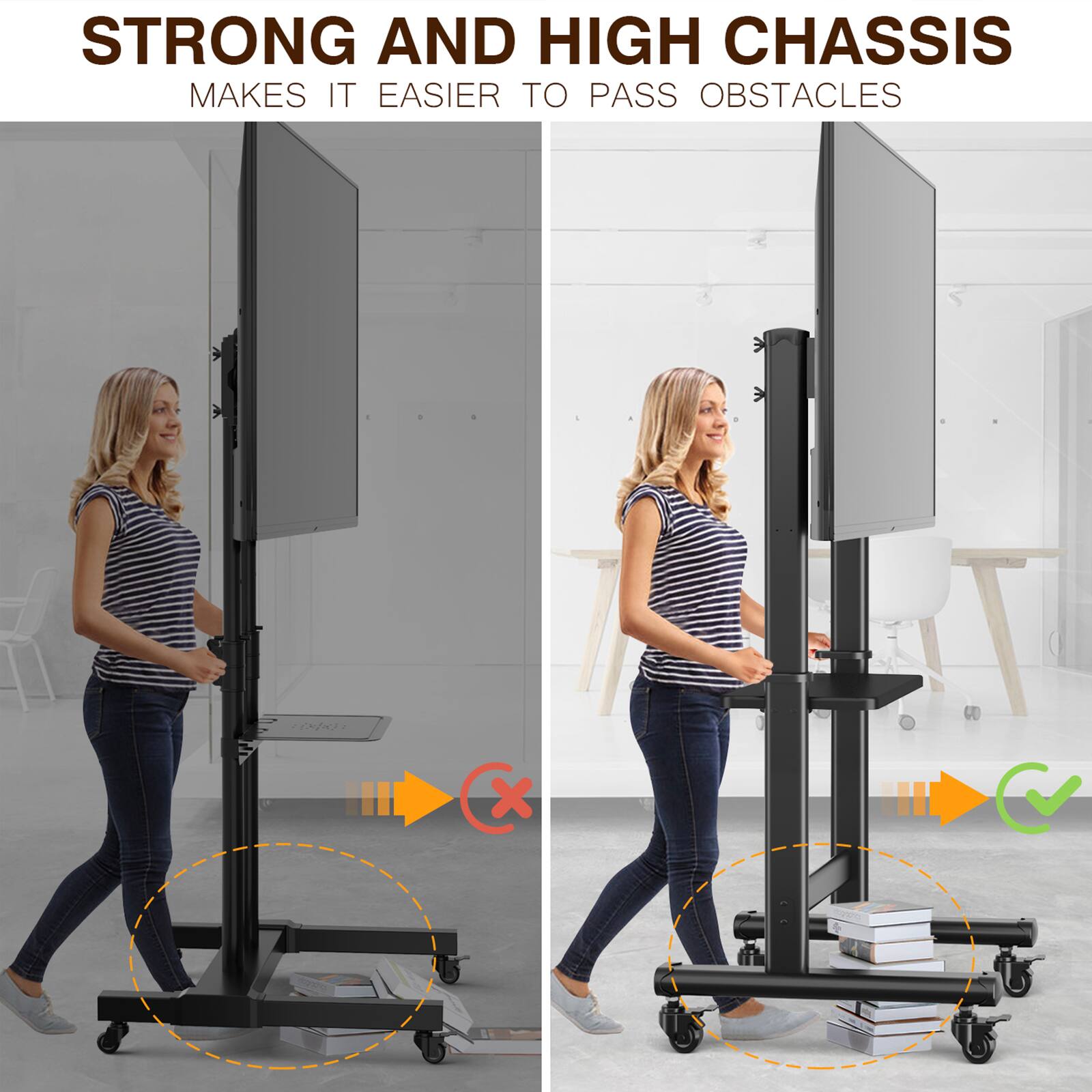 STRONG AND HIGH CHASSIS MAKES IT EASIER TO PASS OBSTACLES
