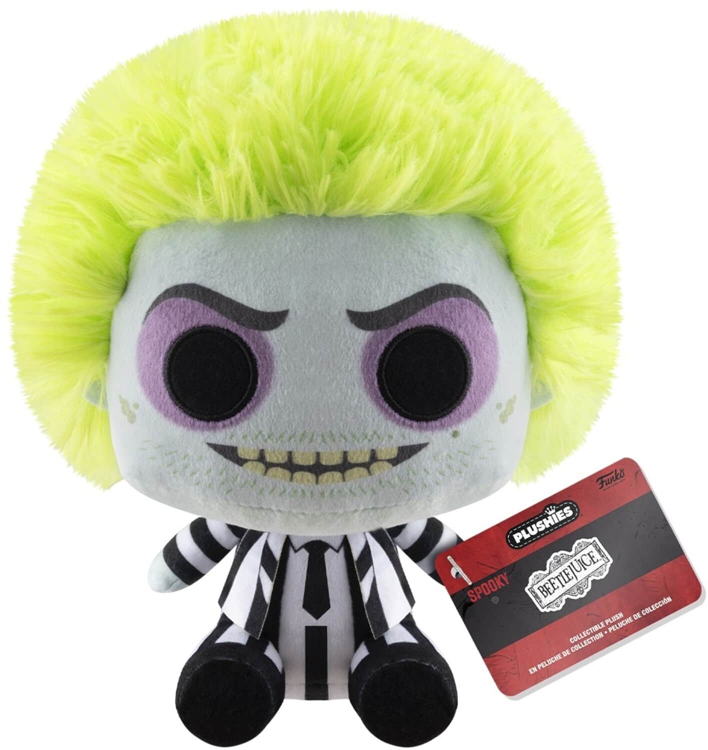 Funko- Plush: Horror- Beetlejuice, 7-Inch- COLLECTIBLES- Multicolor