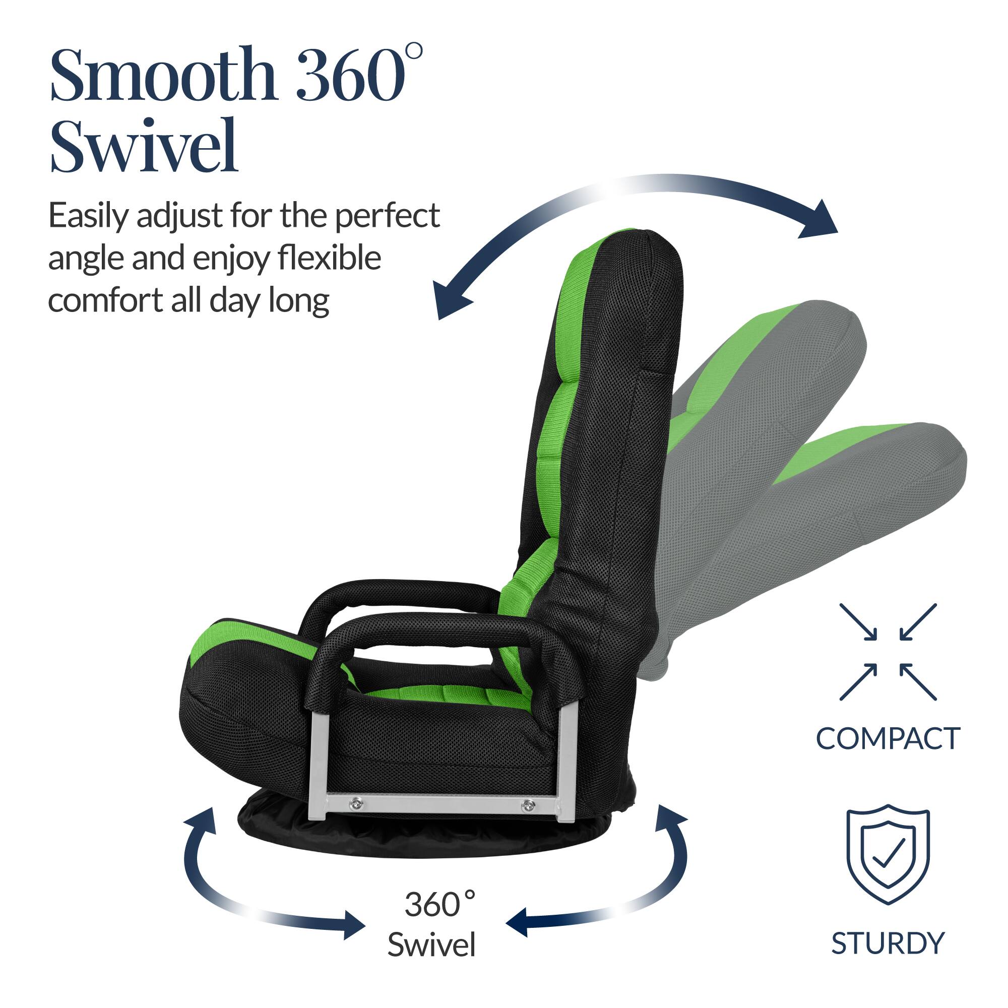 Smooth 360° Swivel  
Easily adjust for the perfect angle and enjoy flexible comfort all day long  

COMPACT  
360° Swivel  
STURDY
