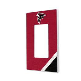 Keyscaper - Atlanta Falcons Diagonal Stripe Single Rocker Light Switch Plate - Multicolor