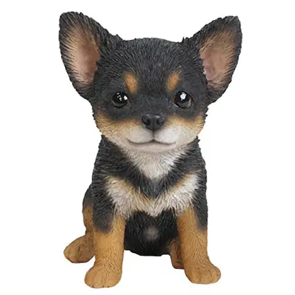 Front. Pacific Trading - Chihuahua Puppy Dog Figurine Statues Collectible 6.5 inch - Multicolor.