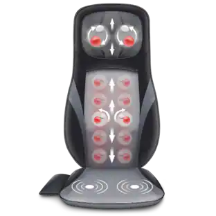 Sharper Image Massager Seat Topper 4 Node Shiatsu with Heat and Vibration Gray 1014450 - Best Buy Sharper Image Massager Seat Topper 4 Node Shiatsu with Heat and Vibration Gray 1014450 - Best Buy