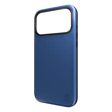 Front. Cellhelmet - Fortitude Series MagSafe Compatible Case for iPhone 17 Pro Max - Bermuda Blue.