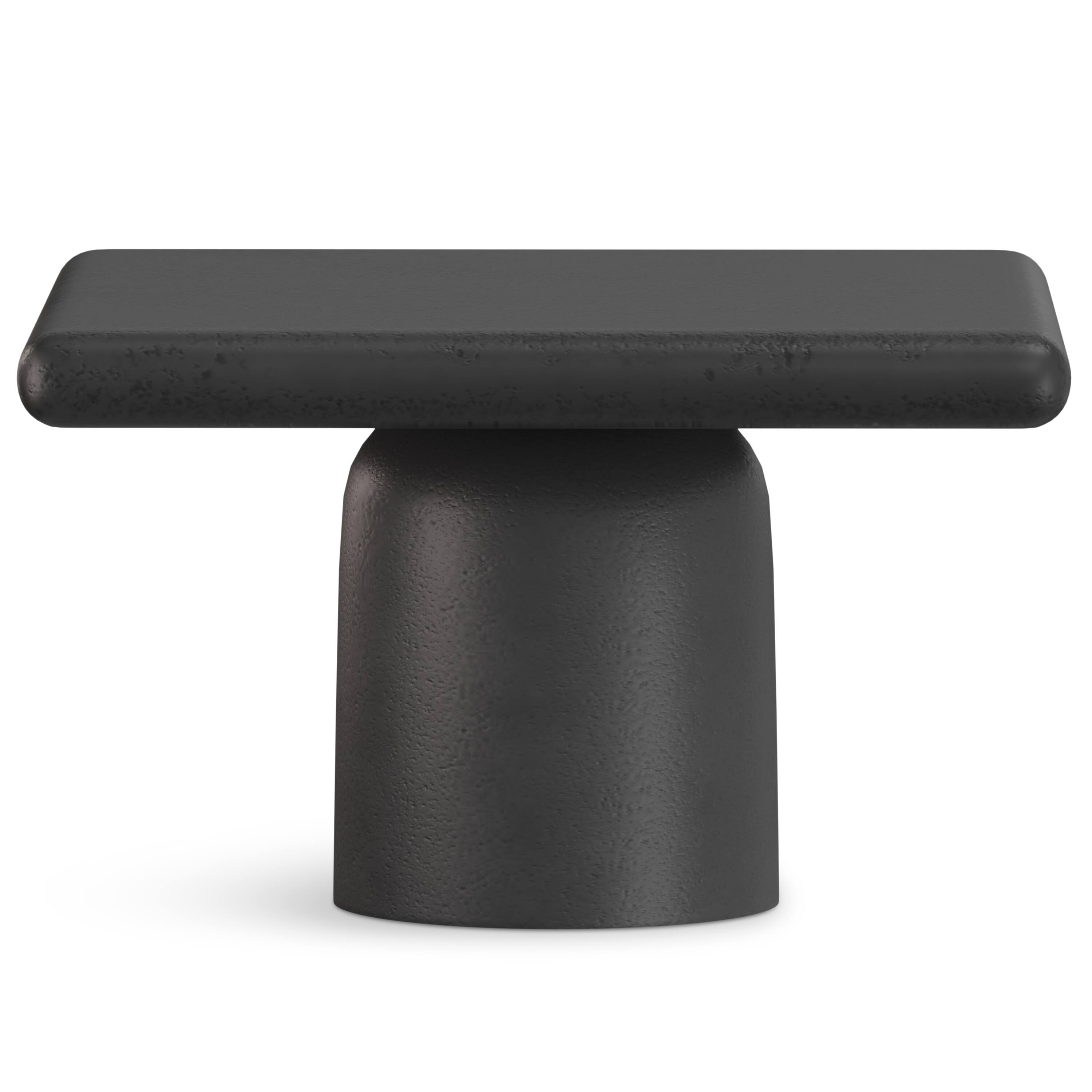 Alt View 7. Simpli Home - Zachary 21"  Contemporary Cast Aluminum Coffee Table 2 Piece Set in Graphite, Black Nickel, Fully Assembled - Graphite, Black Nickel.