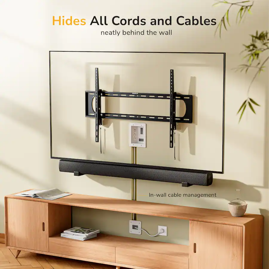 Cable Service Mount Mount It! In Wall Cable Management Kit with USB – Recessed TV Cable ...