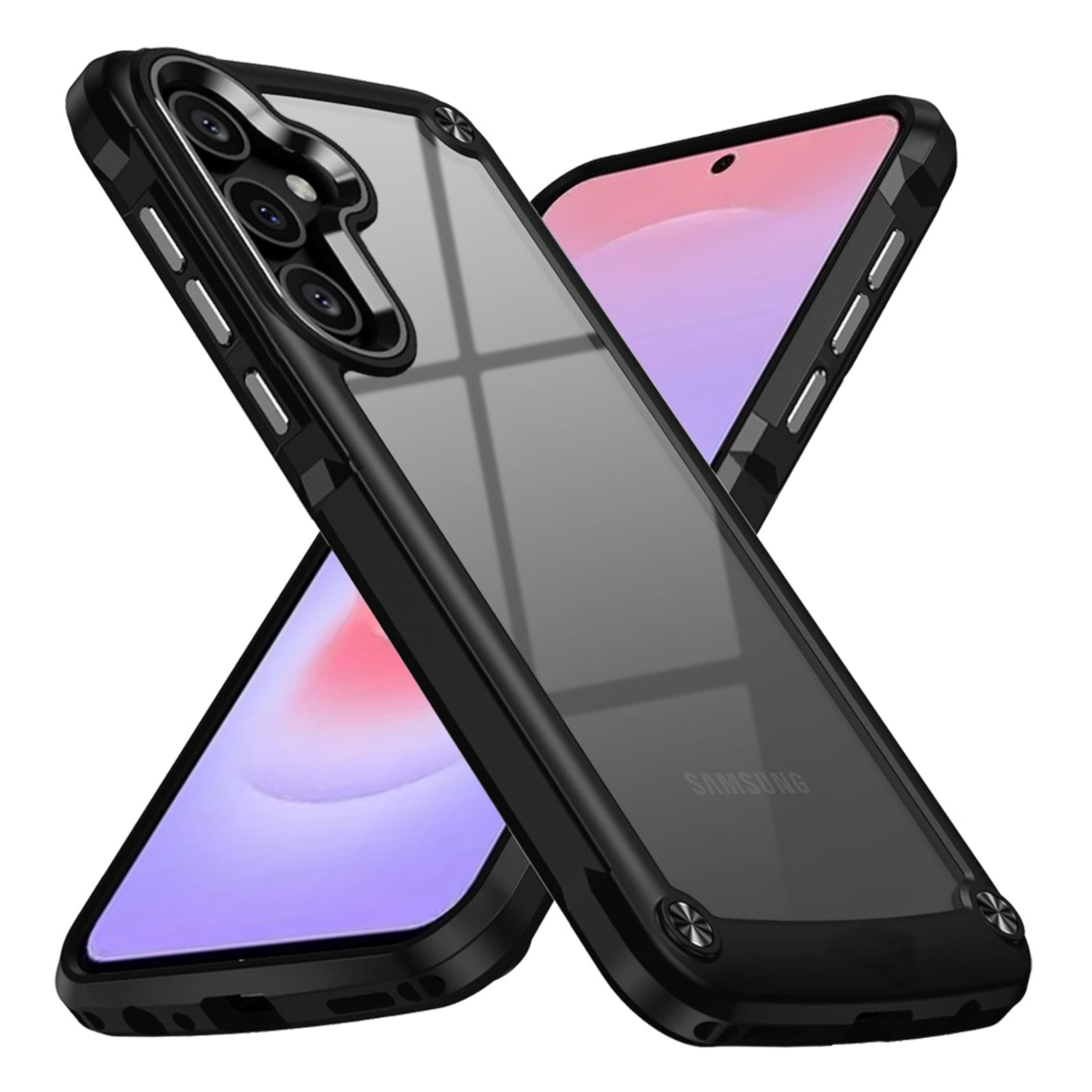 Kitcheniva - Raised Camera Lip Metal Buttons Phone Case With Tempered Glass For Samsung Galaxy A37 5G - Black price history on PriceWatchPro