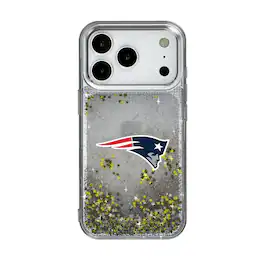 Keyscaper - NFL - New England Patriots - Linen Logo iPhone Glitter Case - 15 - Multicolor